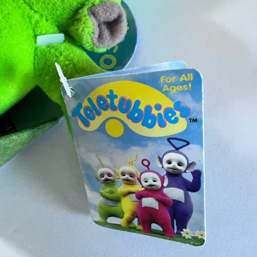 Dipsy Green Teletubbies Clip-on Vintage Collectible in original packaging & tags